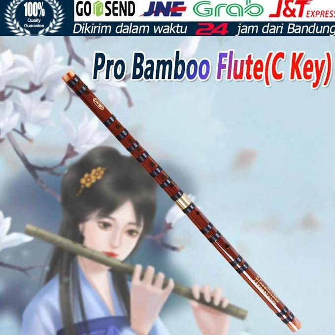 GHUNZING Seruling Bambu Import Professional Dizi Flute Bamboo Woodwind Music
