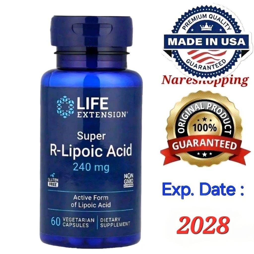 Life Extension Super R-Lipoic Acid, 240 mg, 60 Capsules