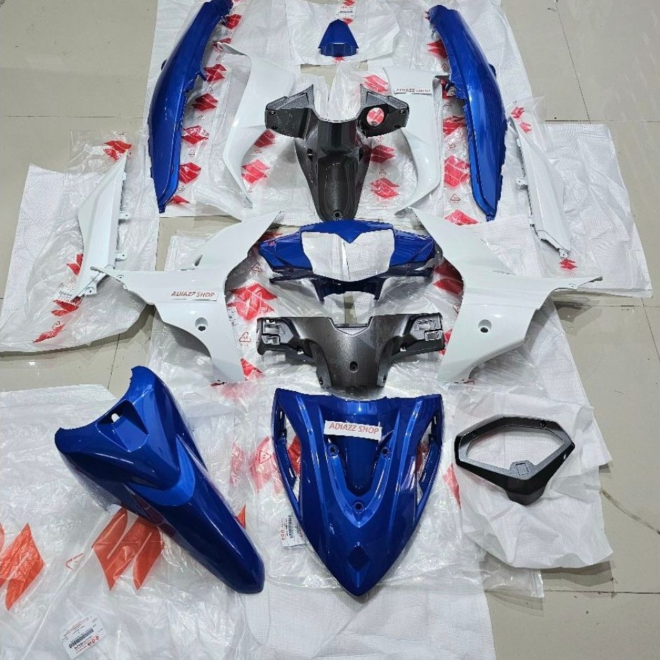 paket cover body bodi full ful set body spakbor batok dasi sayap batok BIRU PUTIH ABU 16H shogun new