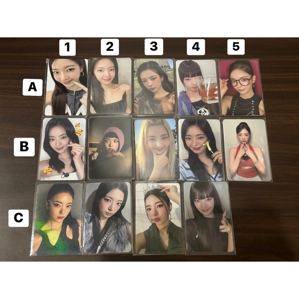 wts photocard pc official lia itzy