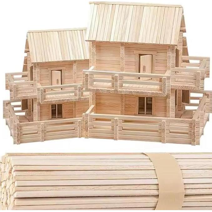 KAYU BALSA STIK 30MM X 30MM BALSA RENG BALSA BLOK 3CM BALSA MAKET BALSA STICK 30MM CD79