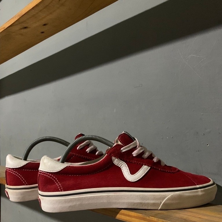 vans epoch sport suede red secoond