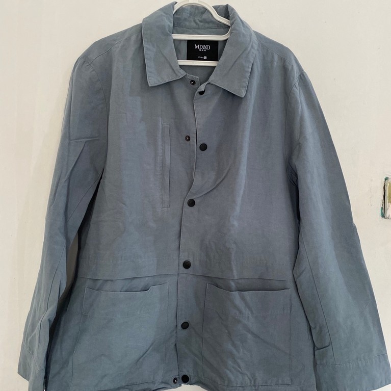 Work Jacket Biru Muda (preloved)