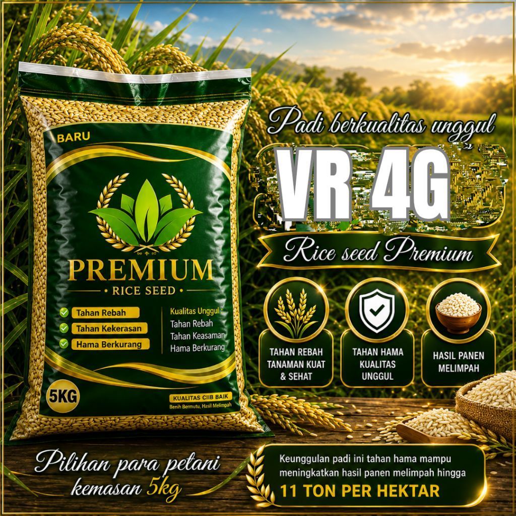 bibit padi vr 46  premium kemasan 5kg