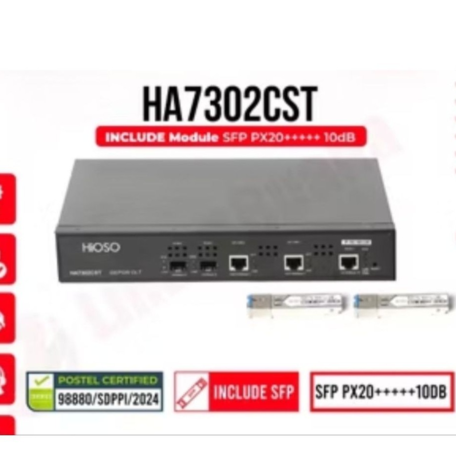 HIOSO HA7302 CST OLT 2 PORT non sfp