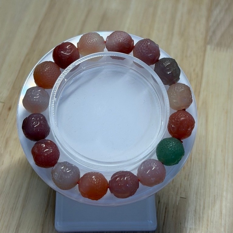 Yanyuan Agate Buddha Head Bracelet
