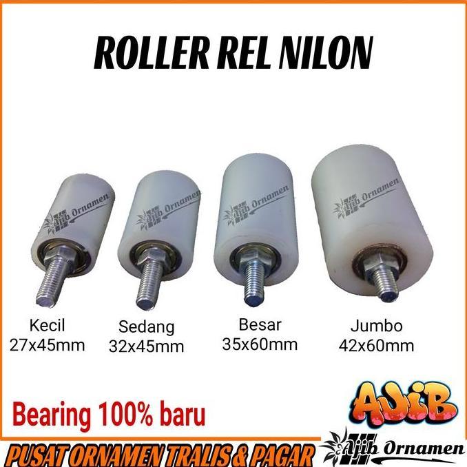 NEEW roller nilon roda rel atas pintu gerbang