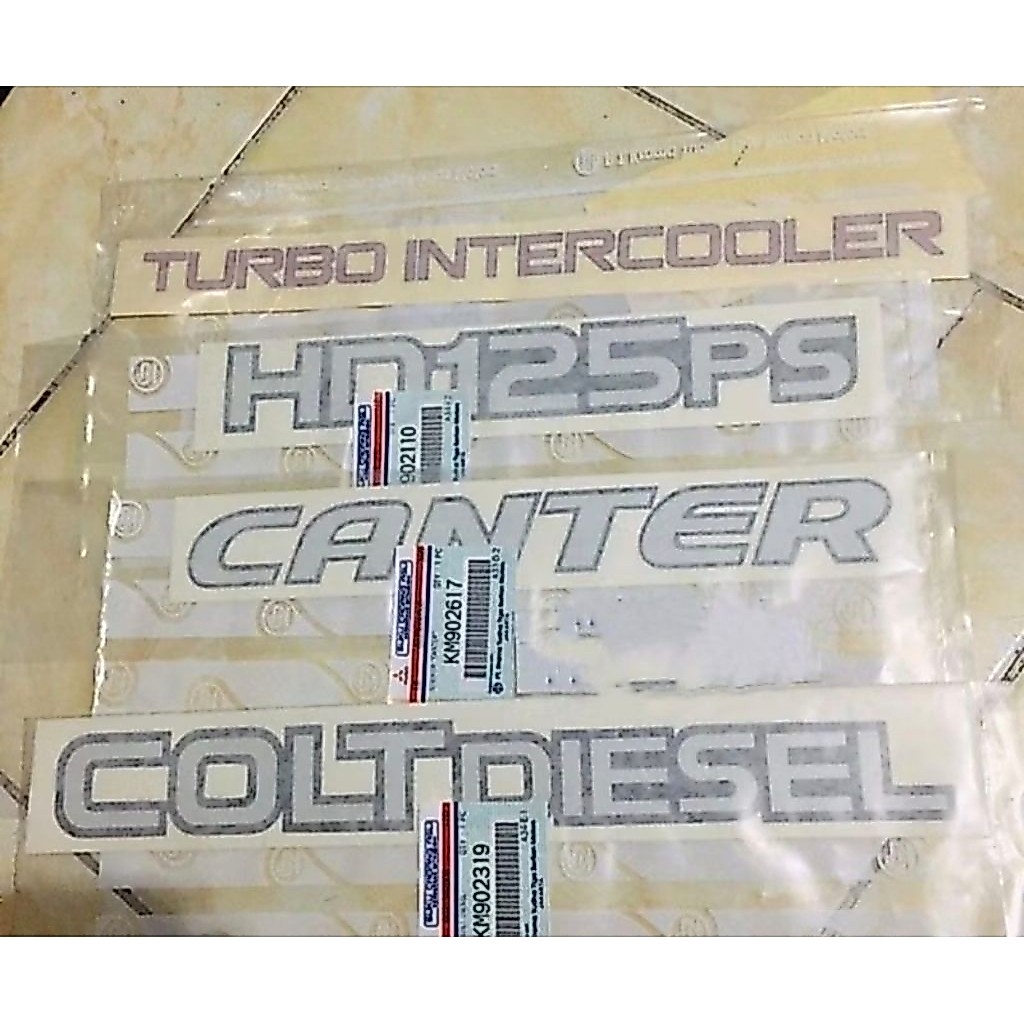 stiker hd125ps/stiker turbointercoler/stiker canter coltdisel original set