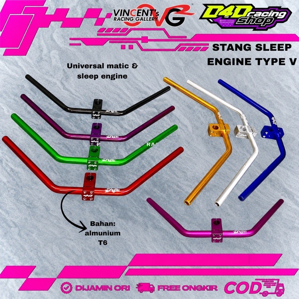 STANG SLEEP ENGINE VRG AJUSTABLE BISA UNTUK JUPITER Z KARISMA MIO ORIGINAL VRG