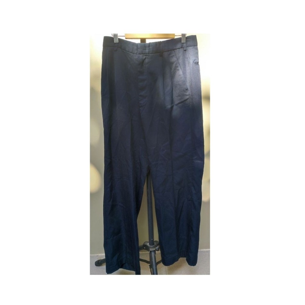 Celana Panjang Kantor Pria, Celana Bahan Hitam Polos (Preloved, Second)
