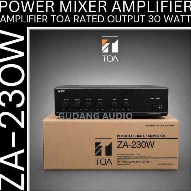 Za230W Power Mixer Ampli Amplifier Toa Za 230 30 Watt Amplifier Masjid Speaker Toa