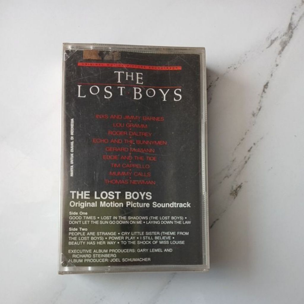 kaset pita the lost boys ost segel