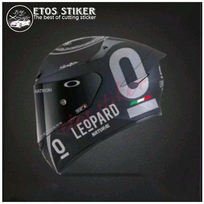 STIKER CUTTING HELM LEOPARD STICKER HELM ALLSIZE