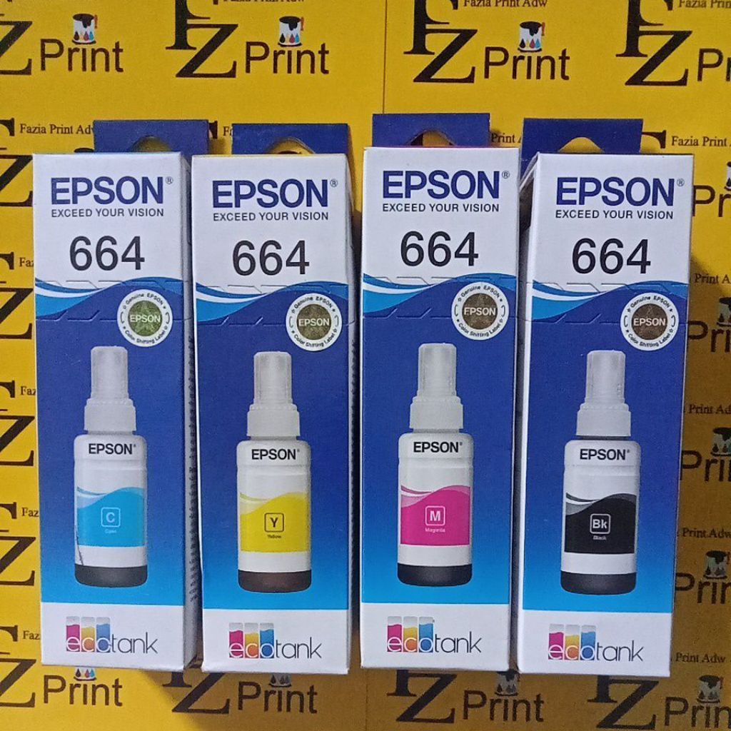 Tinta Epson 664 (T664) Original asli original Tinta Original Epson 664 printer epson 664 Original 10