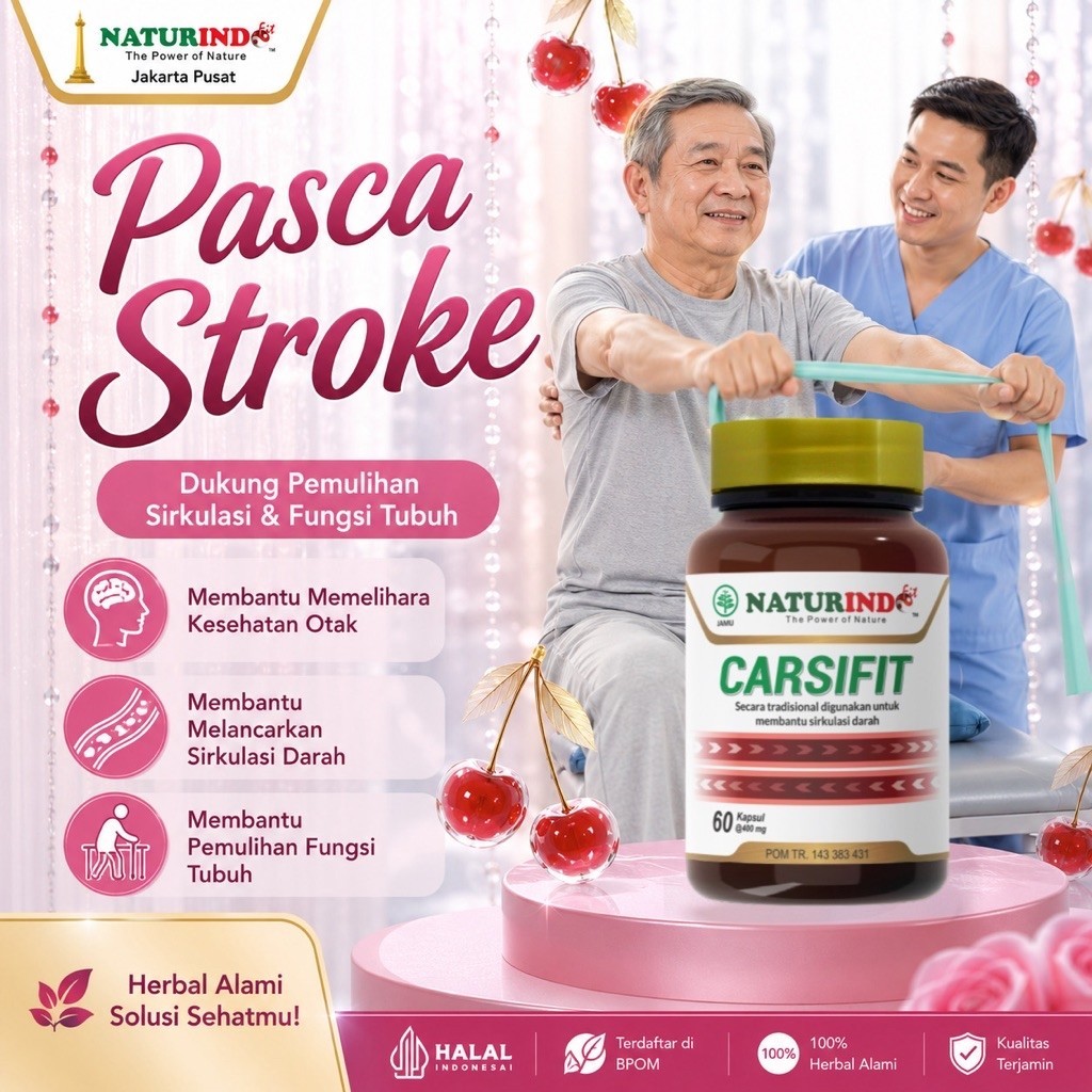 Obat Herbal  Carsifit Pasca Stroke Pencegahan Stroke Carsifit Naturindo