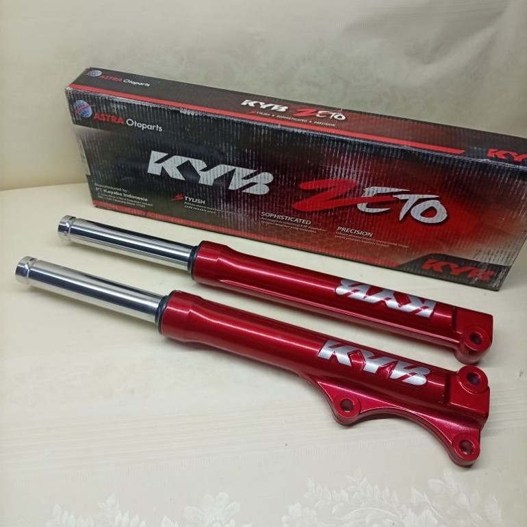 SHOCK DEPAN + TABUNG MIO SPORTY KAYABA ZETO KYOS-FF1020 SERIES FRONT PIPA+TABUNG