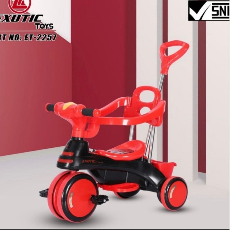 Sepeda Roda Tiga Exotic ET-2257 BMX Tricycle Sepeda Anak Sepeda Dorong
