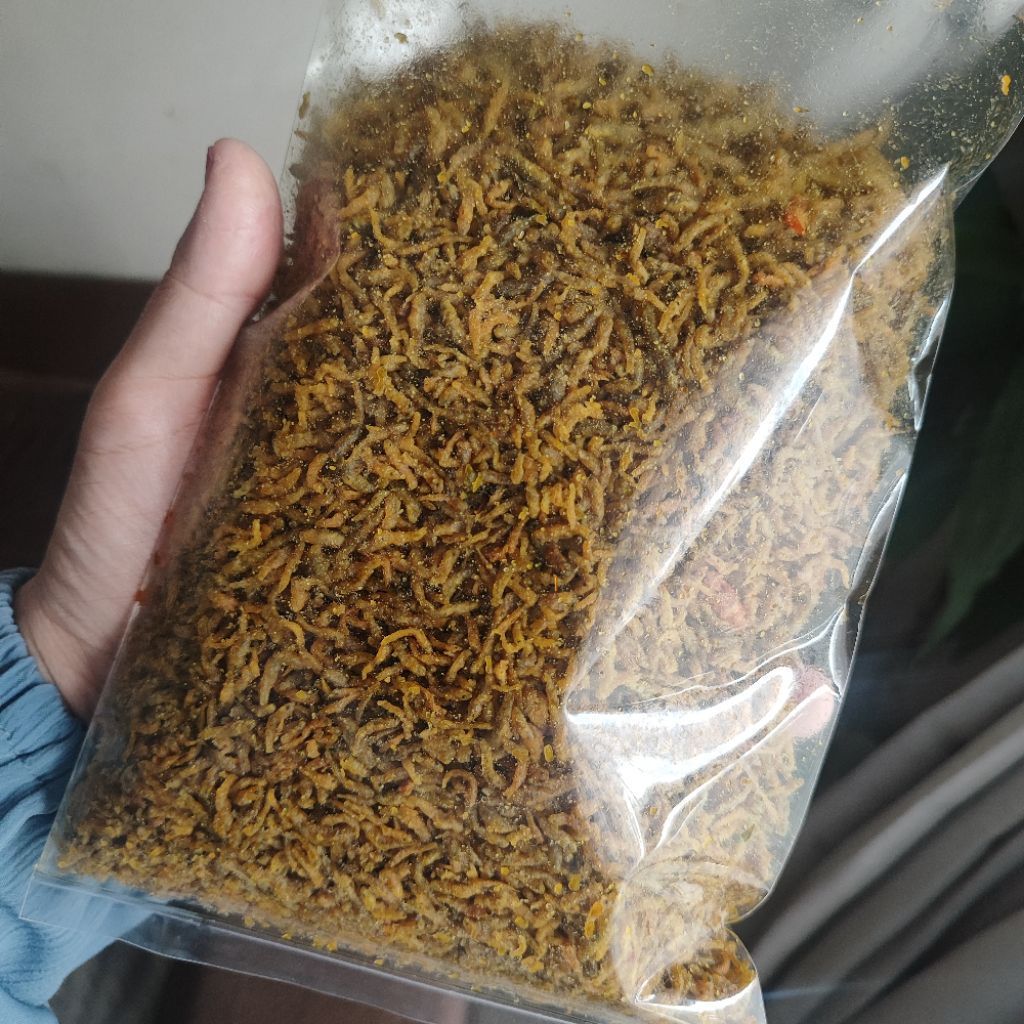 keripik ikan sruwet teri ikan teri crispy menjer Wonosobo 250 gram