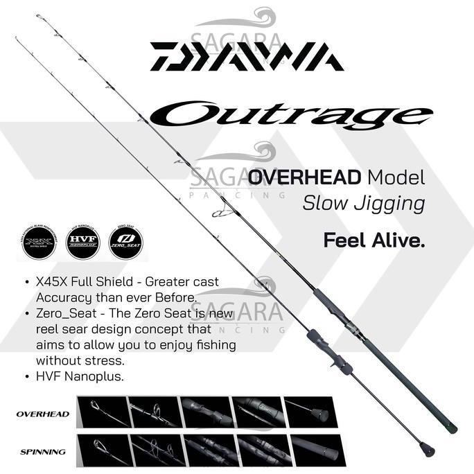 Joran Daiwa Outrage Joran Slow Jigging Rod Jigging Joran Carbon Hollow