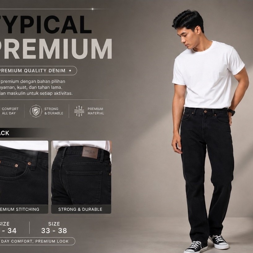 TYPICAL PREMIUM SIGNATURE JEANS CELANA JEANS PREMIUM