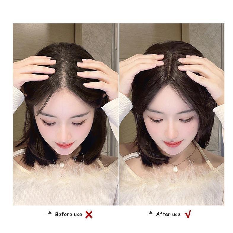 Poni Udara Palsu Hitam - Wig Poni Clip Tipis & Natural, Aksesoris Rambut untuk Cosplay & Boneka