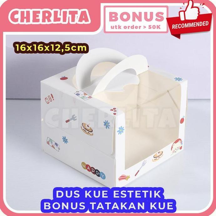 (Good) Dus Kue Croffle Cake Box Premium Lucu Packaging Bakery Pastry
