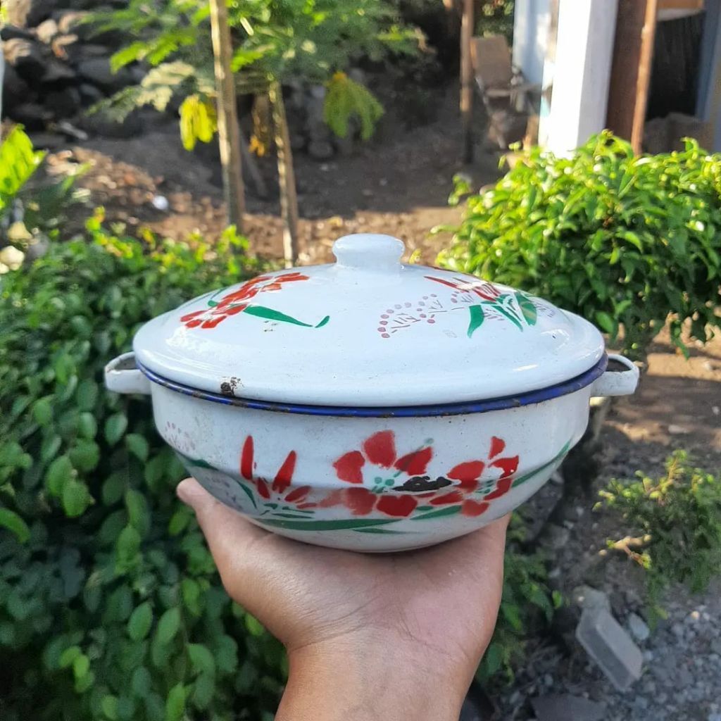 Panci enamel jadul