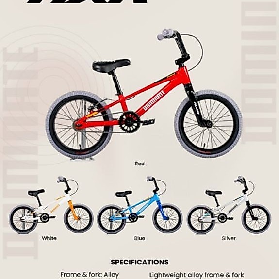 Sepeda Anak Dominate BMX 16 inch AXR Frame Alumunium
