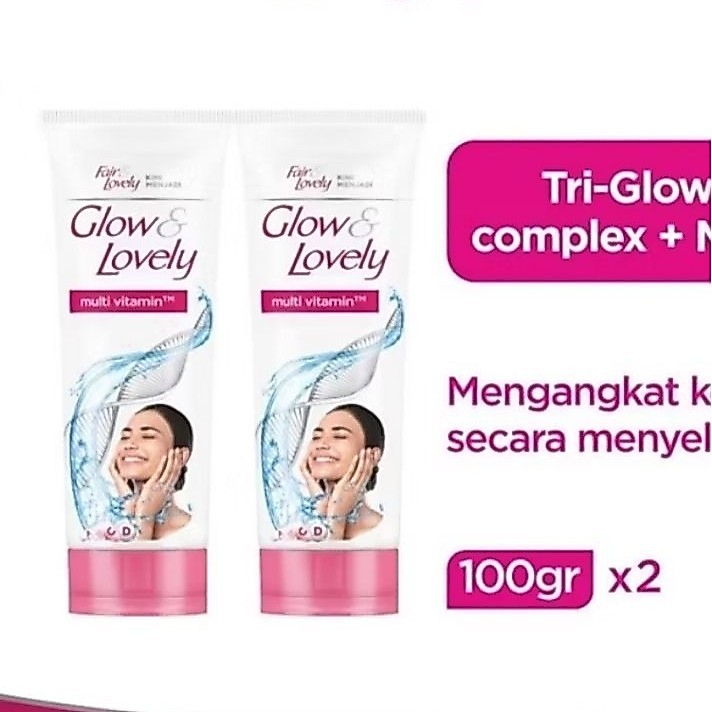 Fair Lovely Glow & Lovely Multi Vitamin Cream 100gr x2 Tri-Glow Complex