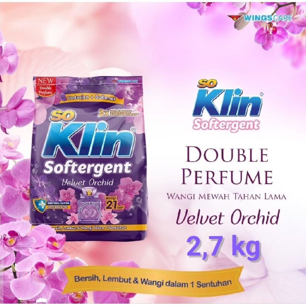 Deterjen bubuk Soklin 2,45kg dan Rinso 2,7kg COD