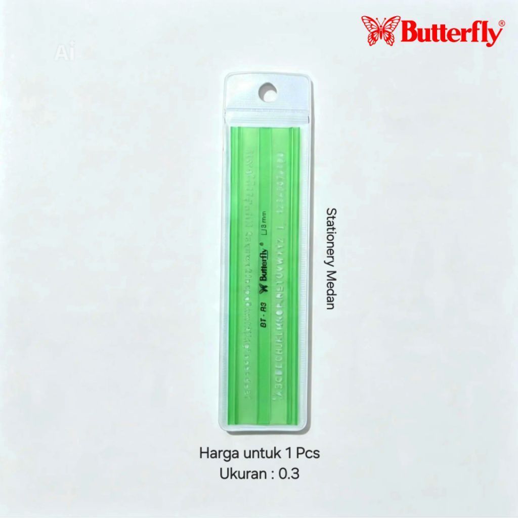 Mal Huruf Butterfly 0.3 / 3 mm ( 1 PCS )