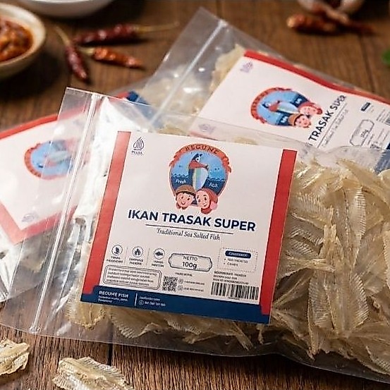 Ikan Trasak Kering Super Premium 100g - Rasa Gurih Renyah Tidak Asin