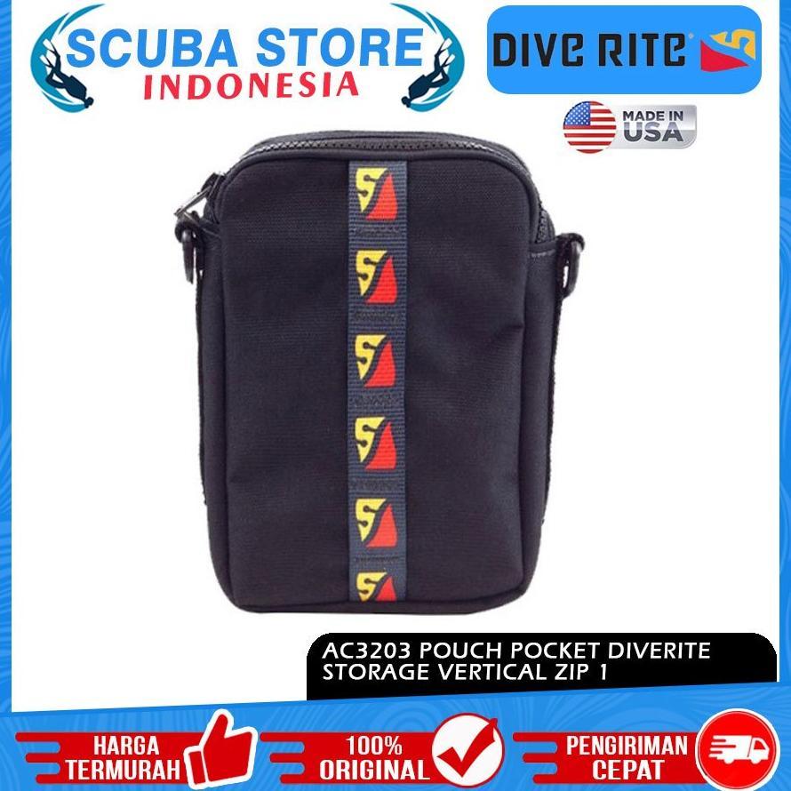 AC3203 Pocket BCD Diverite Storage Vertical ZIP 1 Dive Rite Accessories Pouch Scuba Diving Aksesoris