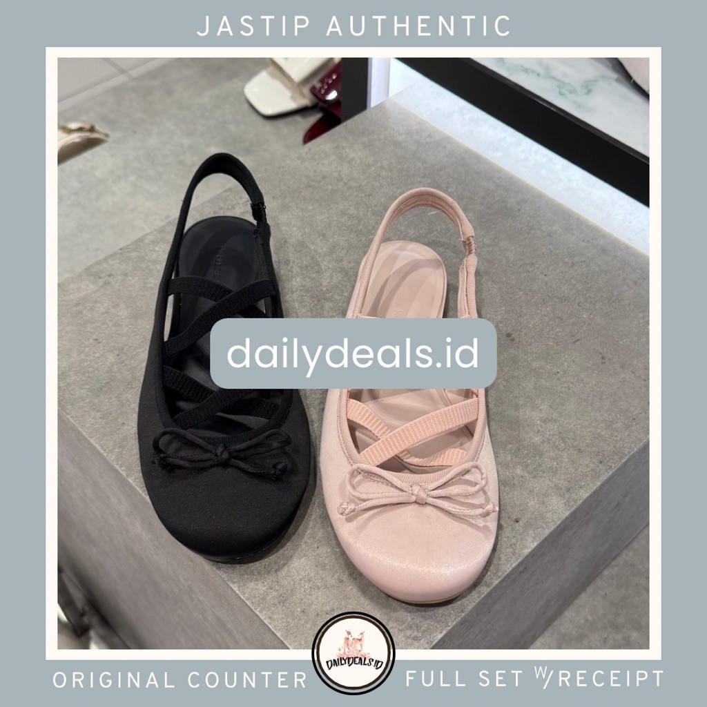 #1-70580298 Satin Crossover - Jast[p] CK ORIGINAL COUNTER SLINGBACK BALLET FLAT SHOES RIBBON PITA ST