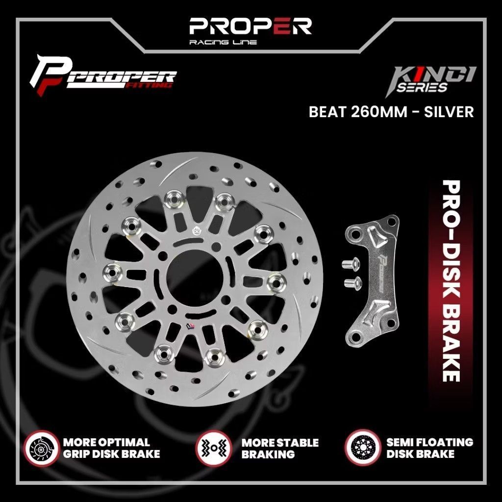 PROPER FITTING DISK BRAKE KINCI SERIES BEAT 260MM
