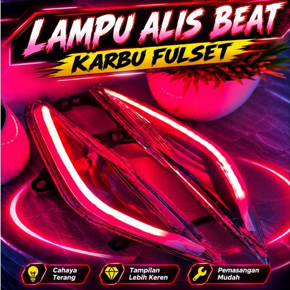 Paket Lampu alis beat karbu/lampu sen alis beat karbu tinggal pasang