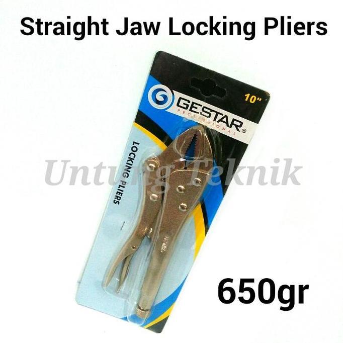 OVMIDEX Crossman 10 Inch Straight Jaw Locking Plier - Tang Buaya Gigi Lurus