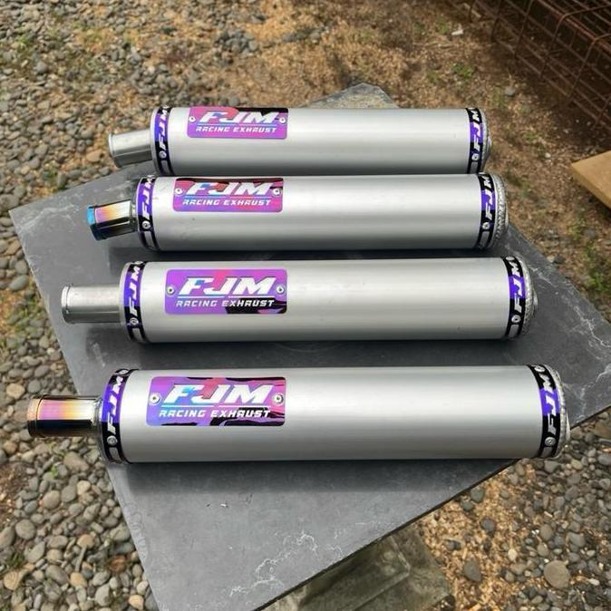Silinser Knalpot Ninja 2tak R RR SS original FJM Racing Exhaust tabung almunium