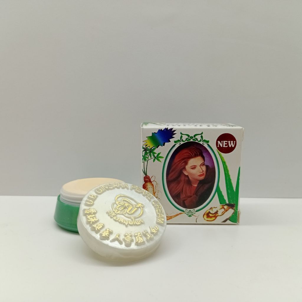Krim Wajah UB Ginsara Herbal Pearl 5gr - Pencerah, Melembapkan, Anti Jerawat