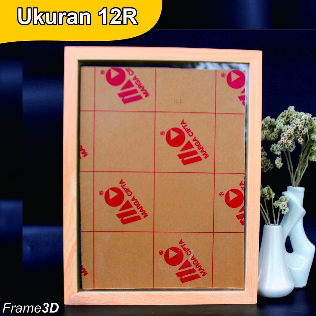 Grosir Frame foto/Pigura/Bingkai Kayu 3D ukuran 12R(30x40cm) SPACE 3CM SINGLE AKRILIK