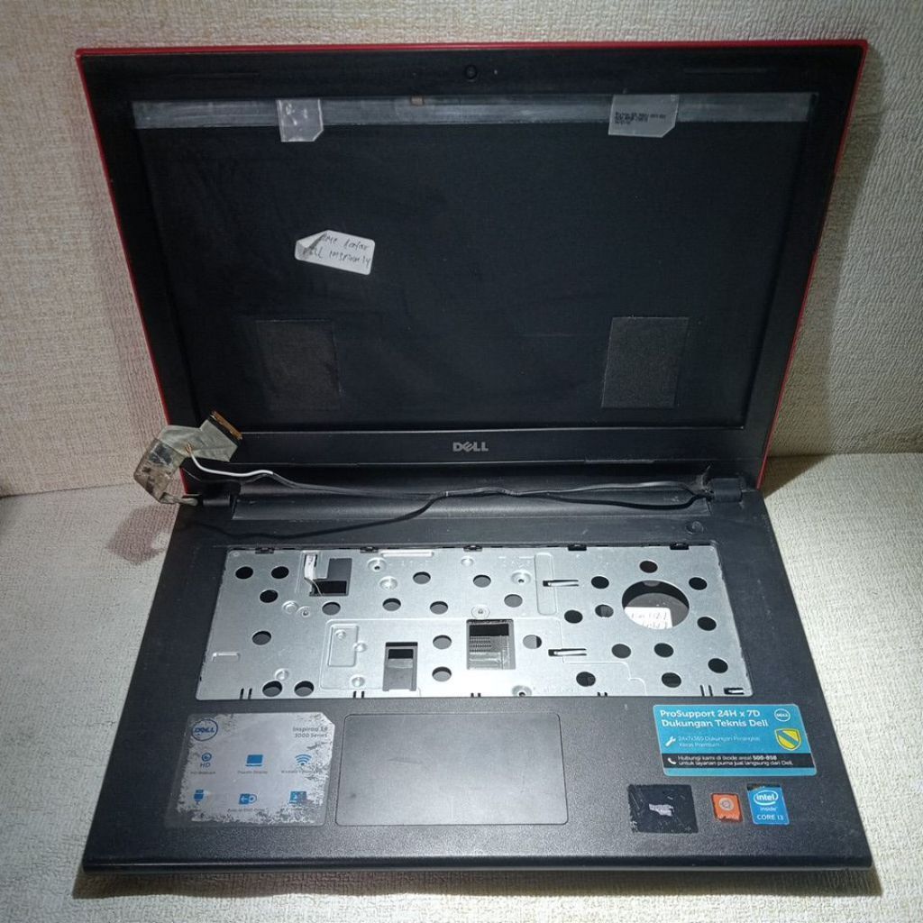 CASING LAPTOP FULLSET DELL INSPIRON 14-3000 RED MULUS