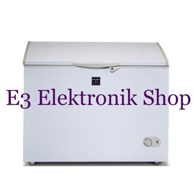 Allthebest- Chest Freezer Sharp FRV210X Kulkas Pembeku Daging Durian Ikan Es
