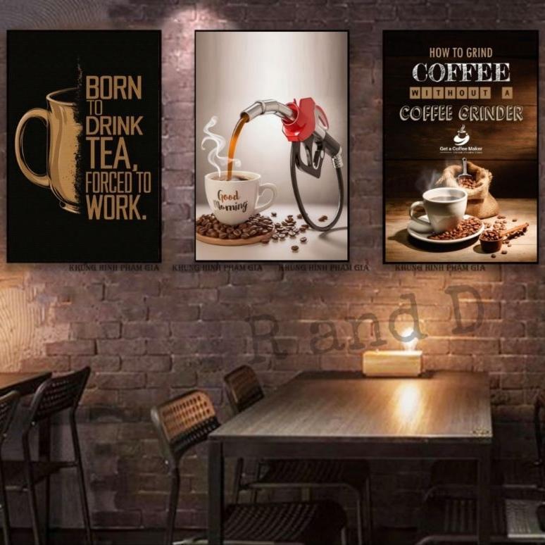 [RJK] Hiasan dinding aesthetic dekorasi cafe ukuran 47x31, Dekorasi dinding kamar tema coffe ukuran 
