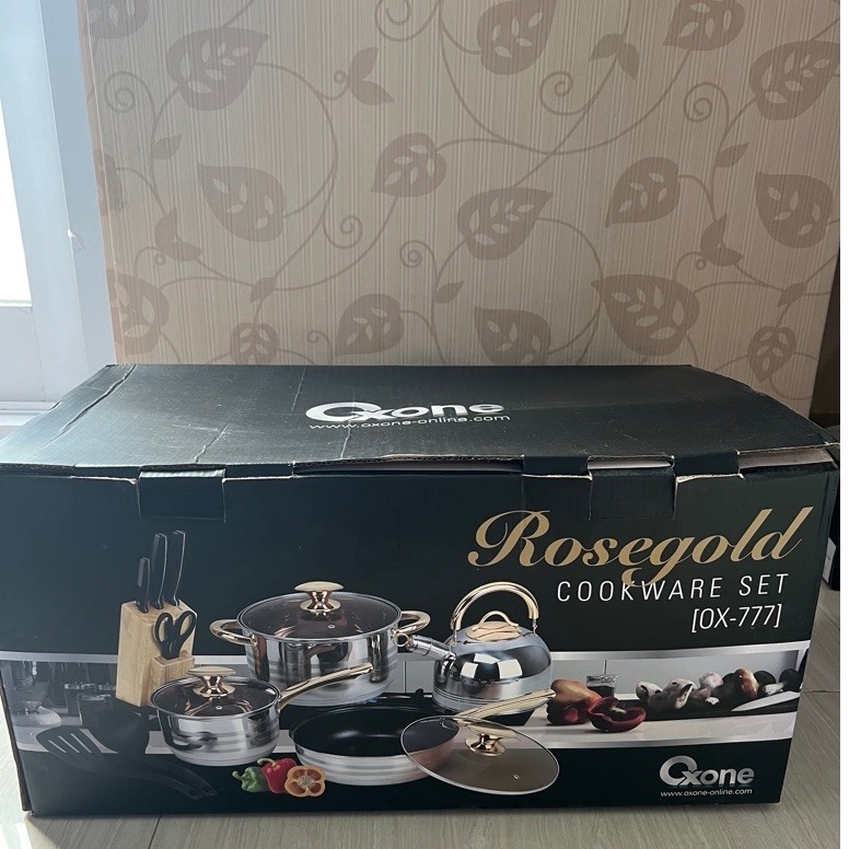 Oxone 777 Panci Set Cookware Set Rosegold