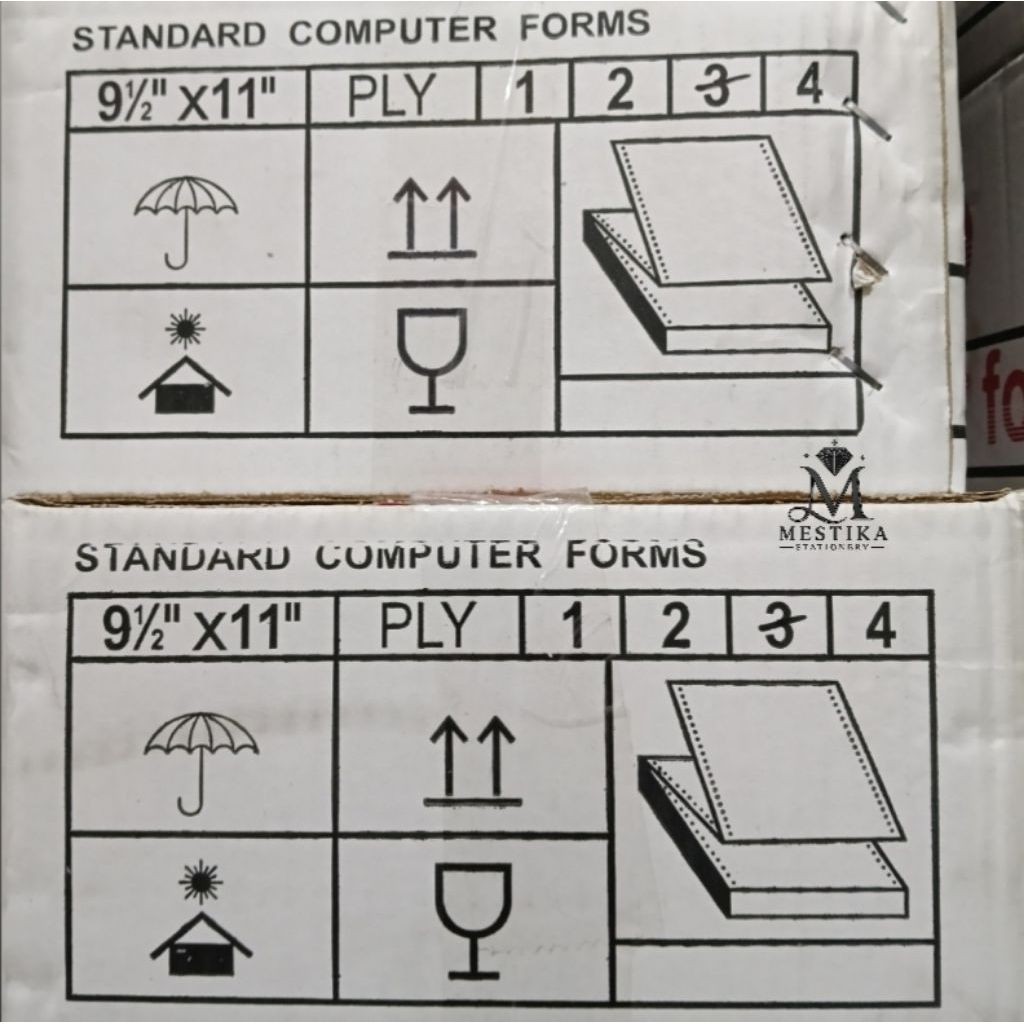 [500 SET] KERTAS NCR COMPUTER FORMS KECIL 3 PLY POLOS