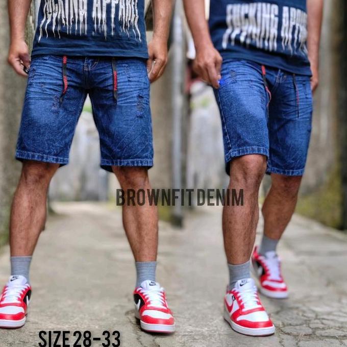 DI19 - murah Celana jeans pendek sobek-sobek pria/celana jeans pendek sobek-sobek pria/celana jeans 