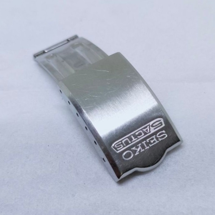 Seiko 5 Actus bracelet original clasp buckle deployment fold over siku kunci pengait rantai jam tang