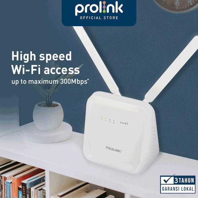 BEBAS ONGKIR - PROLiNK Smart 4G LTE 300Mbps Wireless Router with Voice PRN3006L WiFi