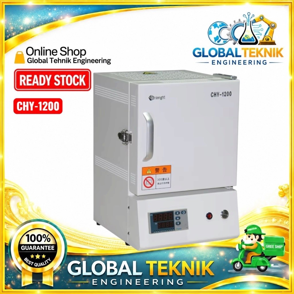 Mini Muffle Furnace CHY-1200 1200°C – Tungku Pemanas Laboratorium High Temperature Furnace