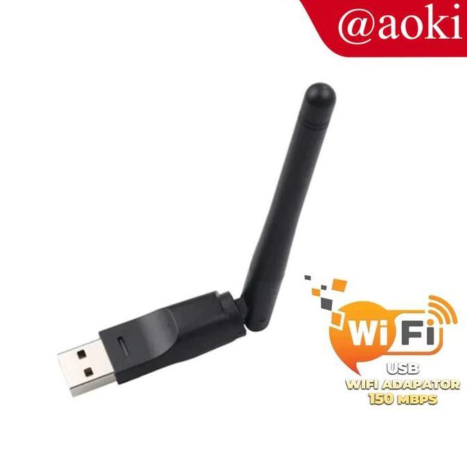 AOKI USB Wifi Set Top Box MT7601 Dongle STB Adapter Antena Wifi PC Laptop Alat Device Sinyal